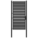 Garden Gate Lockable Black 100x180 cm Aluminium 42004149