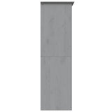 Wardrobe "BODO" Grey 146x53,5x173 cm Solid Wood Pine 355064