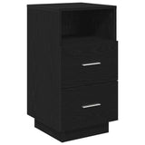 Bedside Cabinet with 2 Drawers Black 36x36x68 cm 858580