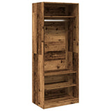 Wardrobe Old Wood 80x50x200 cm Engineered Wood 3307700