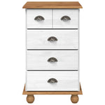 Chest of Drawer ASKIM White 45.8 x 40 x 79 cm Solid Pine wood 4105417