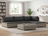 5 pcs Rattan Lounge Set with Cushions GENDT Natural Rattan 3429847