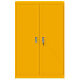 Storage Cabinet Mustard Yellow 90 x 40 x 140 cm Steel 3406163