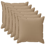Cushion with Pillow HOUTEN 6 pcs Taupe Polyester 934853