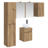Bathroom Cabinet Set 5 pcs Artisan Oak Engineered Wood 3407350