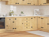 Cabinet SKI Honey Brown 80 x 46 x 81 cm Solid Pine Wood 42007565