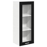 Hanging Cabinet Black Oak 40 x 31 x 100 cm Engineered Wood 884379
