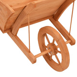 Wheelbarrow Planter 128x45.5x43 cm Solid Wood Fir 364229