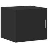 Slim Storage Cabinet Black 45x42.5x225 cm Engineered Wood 3281288