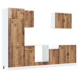 7 Piece Kitchen Cabinet Set Porto Old Wood Engineered Wood 3314789