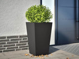 Garden Planter Black 35x35x75 cm Steel 851080