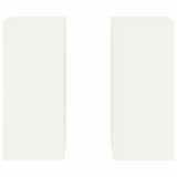 Plant Stand 2 pcs White 24 x 24 x 55 cm Steel 865814