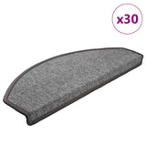 Stair Mats 30 pcs 65x24x4 cm Dark Grey Half Round Large 3365750