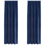 Blackout Curtains 2 pcs Dark Blue 140 x 245 cm Velvet 4107201