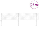 Fence and Post Silver 0.4 x 25 m Steel 3336301