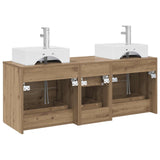 Bathroom Cabinet Set 3 pcs Artisan Oak 49.5 x 41 x 62.5 cm 3405850