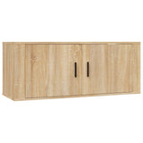 3 Piece TV Cabinet Set Sonoma Oak Engineered Wood 3188513