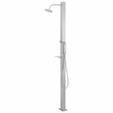 ZNTS Outdoor Shower Stainless Steel Straight 48198
