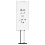 Trade Show Displays 2 pcs Black 30 x 23.5 x 210 cm Steel 3407634