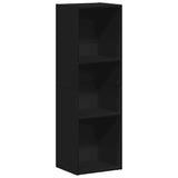 Book Cabinet/TV Cabinet Black 36x30x114 cm Engineered Wood 800136