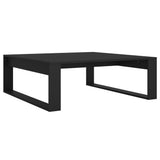 Coffee Table Black Engineered Wood Coffee Table Square Modern 808631