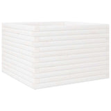 Garden Planter White 70x70x46 cm Solid Wood Pine 3282415
