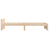 Bed Frame without Mattress Solid Wood 90x190 cm Single Single 815009