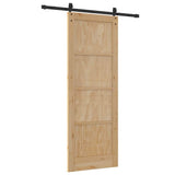 Sliding Door Manual ORKDAL Brown 78 x 211 cm Solid pine wood 3333780