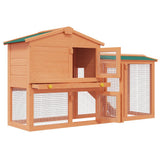 Outdoor Large Rabbit Hutch Small Animal House Pet Cage Wood 170162