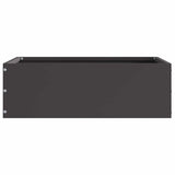 Lawn Edging 6 pcs Black 40 x 40 x 13 cm Steel 874703