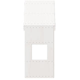 Kids' Bed Roof White 55x99x139.5 cm Solid Wood Pine 846892