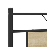 Metal Bed Frame without Mattress Sonoma Oak 160x200 cm 3325124