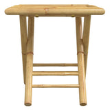 Bistro Set Natural Bamboo Bamboo 3 Piece Set Foldable 3278523