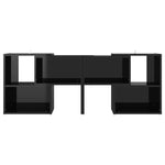 TV Cabinet High Gloss Black 104x30x52 cm Engineered Wood 808357