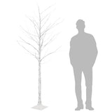 LED White Birch Tree Warm White 128 LEDs 220 cm 345145