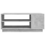 ZNTS Coffee Table Concrete Grey 102x55x43 cm Engineered Wood 810284