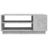 ZNTS Coffee Table Concrete Grey 102x55x43 cm Engineered Wood 810284