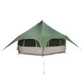 Family Tent Green 10-Person 185T Polyester with PU Coating 42017391