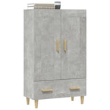 Highboard Concrete Grey 70x31x115 cm Engineered Wood 812568