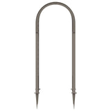 Rose Arch with Spikes Grey 97 x 43 x 218 cm PP 42041738