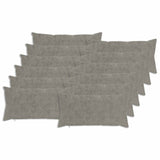 Cushion Cover 12 pcs HEERLEN Light Grey 40 x 80 cm 910230