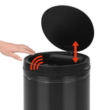 ZNTS Automatic Sensor Dustbin 60 L Carbon Steel Black 322701
