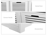 Shoe Storage Bench with 3 Drawers & Removable Grey Seat Cushion Hallway Organisation furniture T3398P329510
