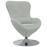 Egg Chair Light Grey 63 x 73 x 90 cm Velvet 42002724
