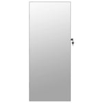 Mirror Jewellery Cabinet with LED Lights Wall Mounted Black 353242