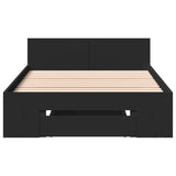 Bed Frame with Drawer without Mattress Black 75x190 cm Small Single 3280805