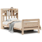 Bookcase Bed without Mattress 90x190 cm Single Solid Wood Pine 3309980