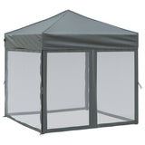 Folding Party Tent with Sidewalls Anthracite 2x2 m 93509