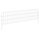 Garden Fence with Stakes 12 pcs 115 x 30 cm Mesh Silver 42042963