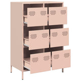 Highboard Pink 68x39x101.5 cm Steel 851221